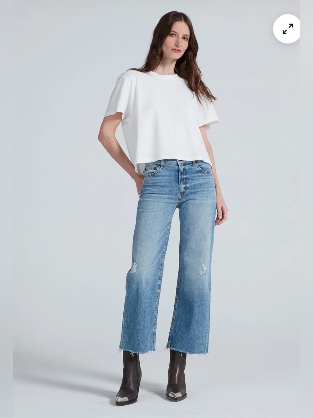 ASKK NY CROP WIDE LEG Jeans Size 26
